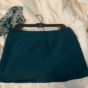 Emerald green skort